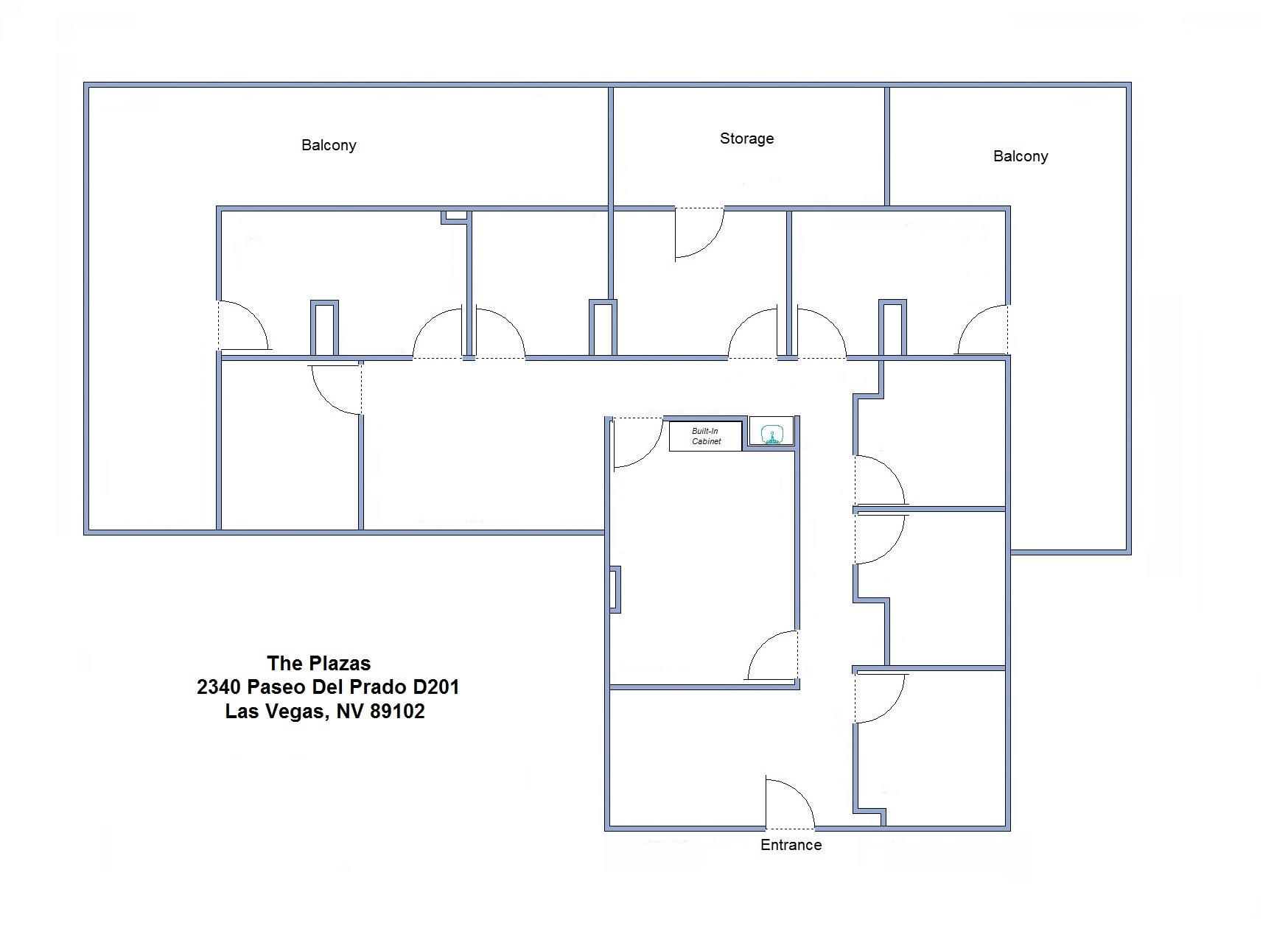 2310 Paseo Del Prado, Las Vegas, NV en alquiler Plano de la planta- Imagen 1 de 1