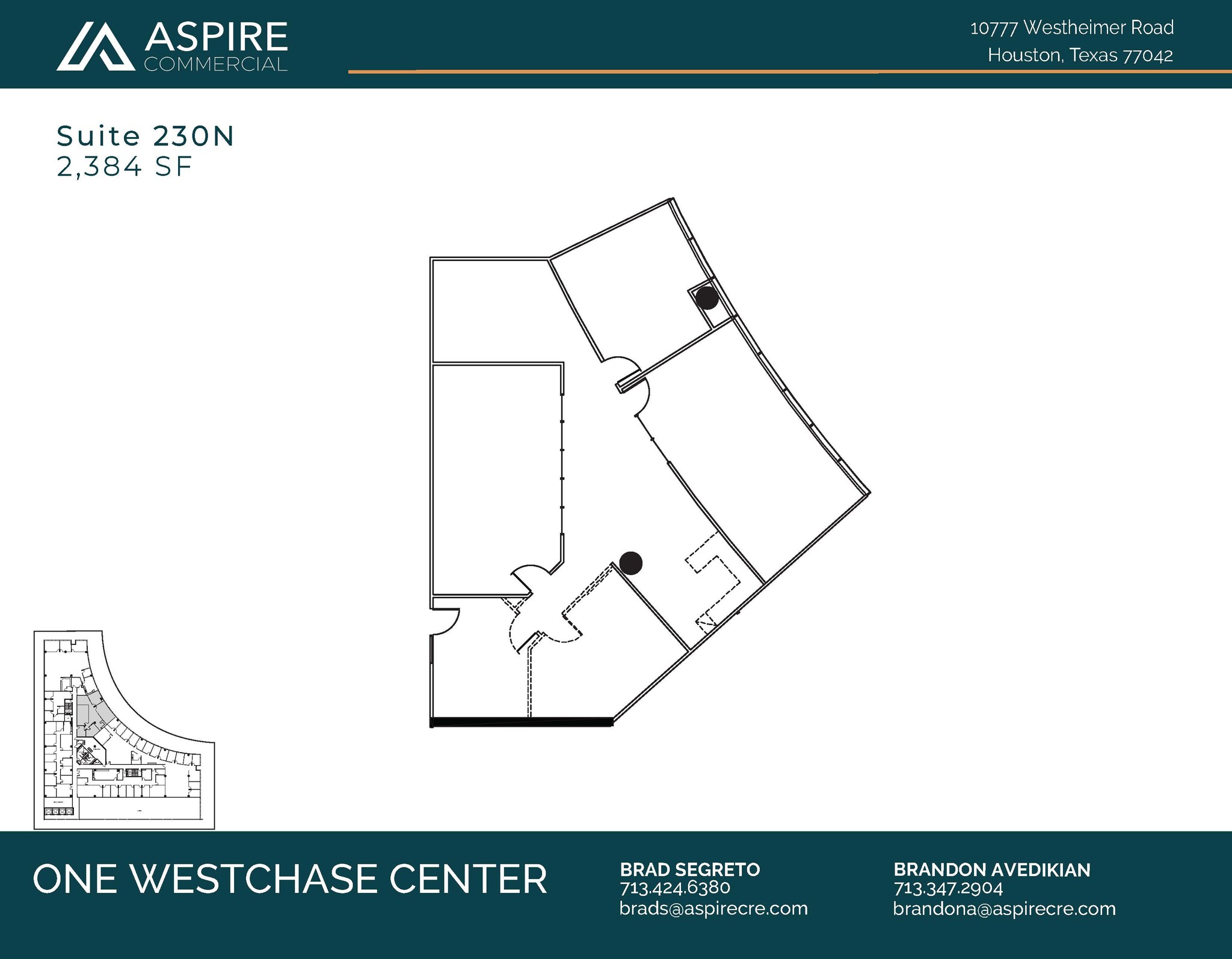 10777 Westheimer Rd, Houston, TX en alquiler Plano de la planta- Imagen 1 de 1