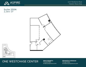 10777 Westheimer Rd, Houston, TX en alquiler Plano de la planta- Imagen 1 de 1