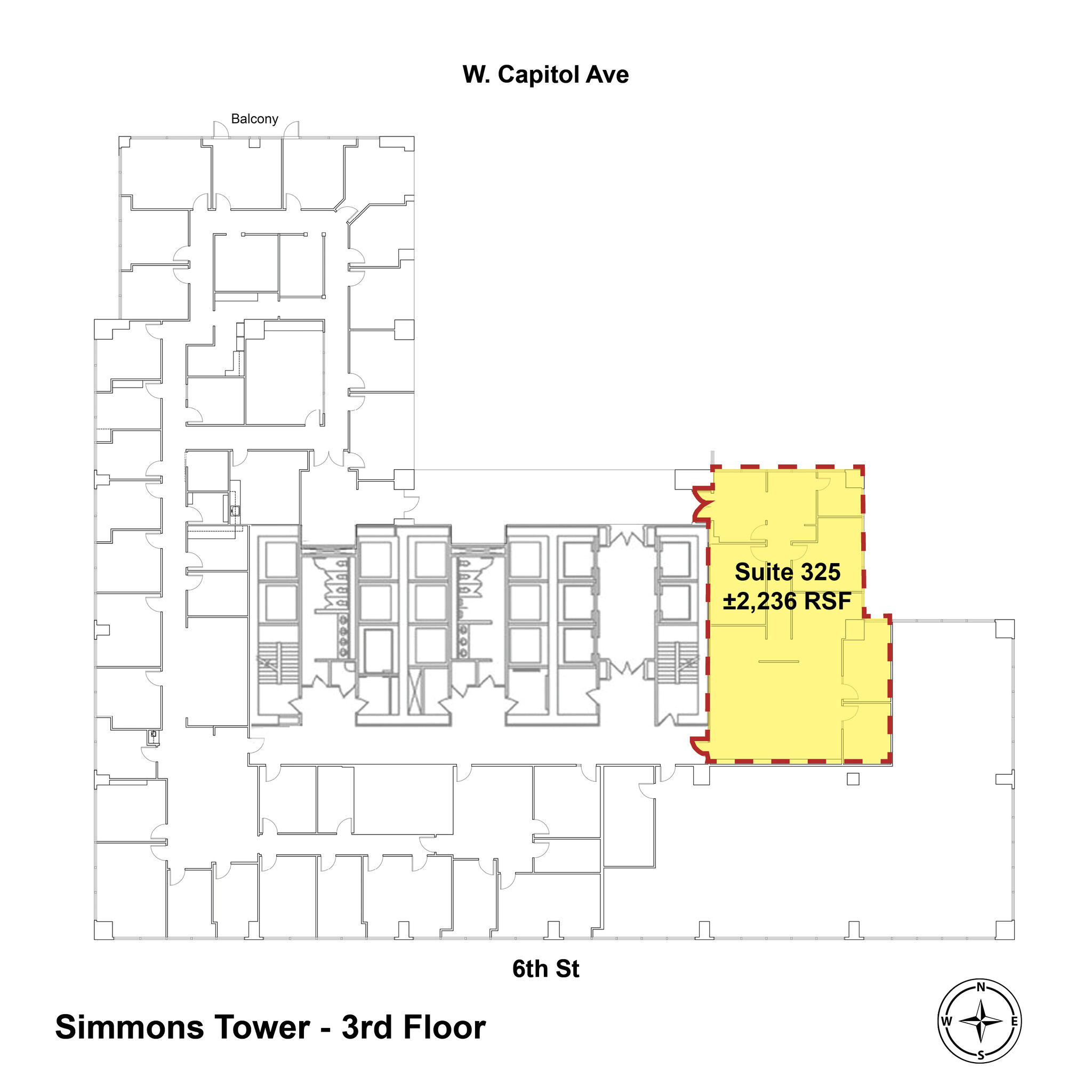 425 W Capitol Ave, Little Rock, AR en alquiler Plano de la planta- Imagen 1 de 2