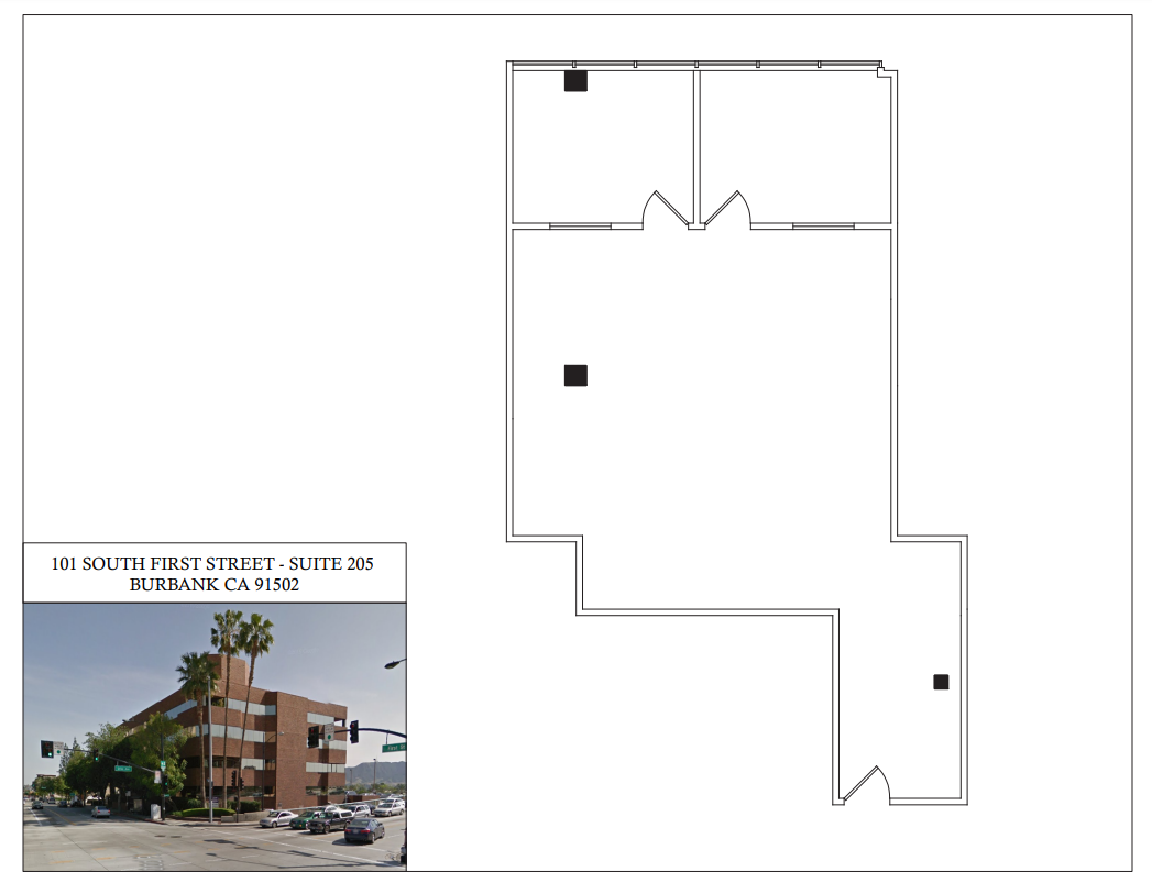 101 S 1st St, Burbank, CA en alquiler Plano de la planta- Imagen 1 de 1