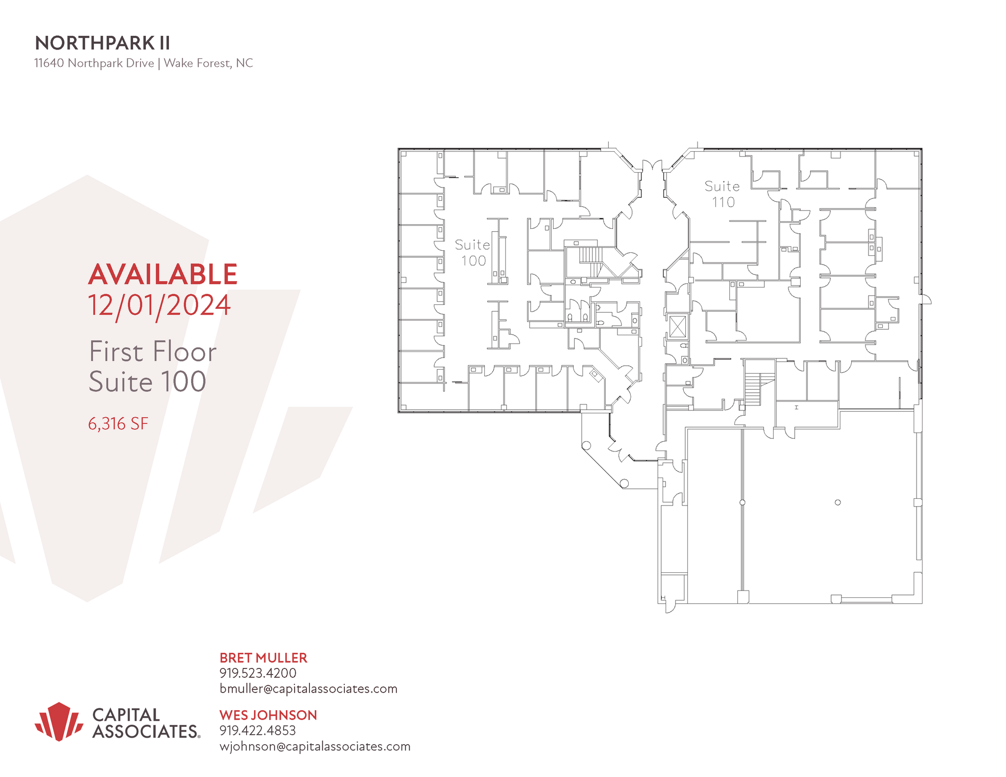 11635 Northpark Dr, Wake Forest, NC en alquiler Plano de la planta- Imagen 1 de 1