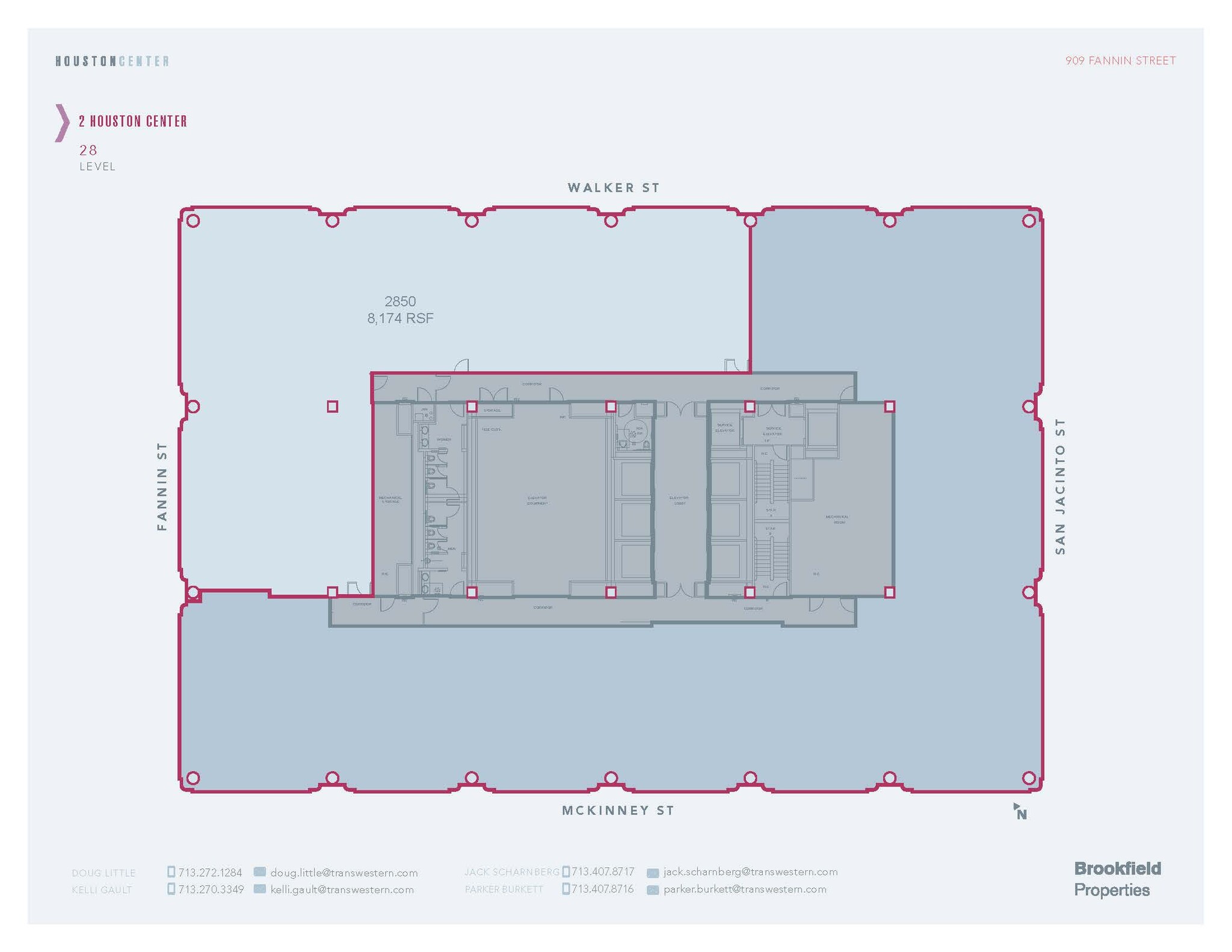 909 Fannin St, Houston, TX en alquiler Plano de la planta- Imagen 1 de 1