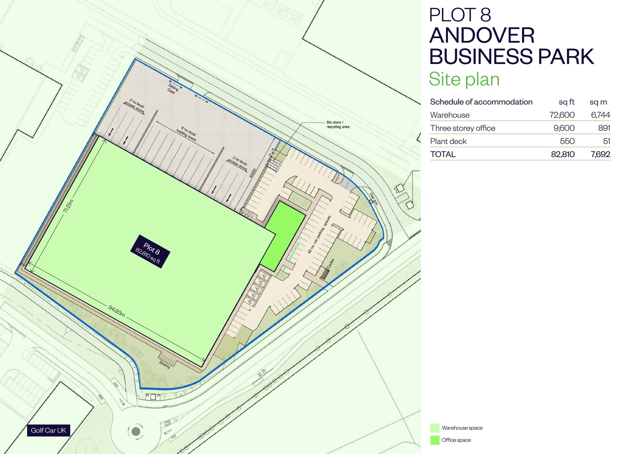 Andover Business Park, Andover en alquiler Plano del sitio- Imagen 1 de 2