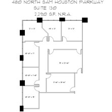 480 N Sam Houston Pky E, Houston, TX en alquiler Plano de la planta- Imagen 1 de 1