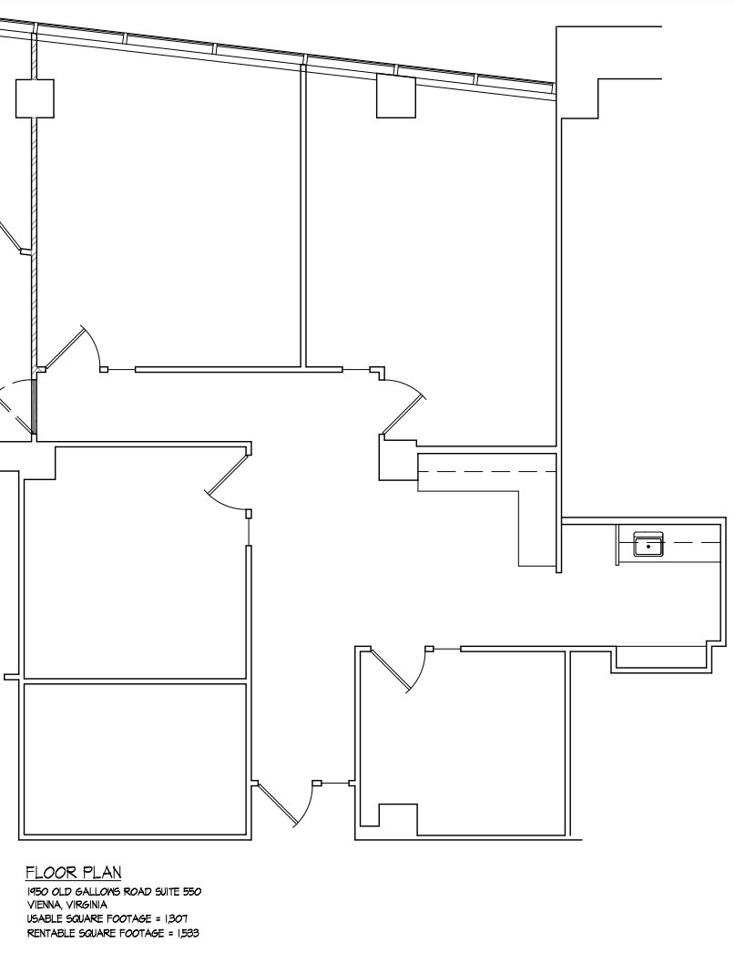 1950 Old Gallows Rd, Vienna, VA en alquiler Plano de la planta- Imagen 1 de 1