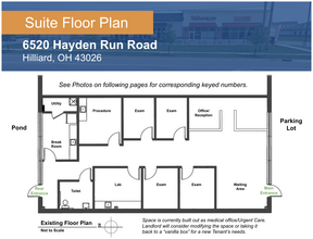 6520 Hayden Run Rd, Hilliard, OH en alquiler Plano de la planta- Imagen 1 de 10