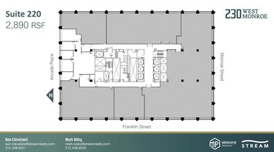 230 W Monroe St, Chicago, IL en alquiler Plano de la planta- Imagen 1 de 1