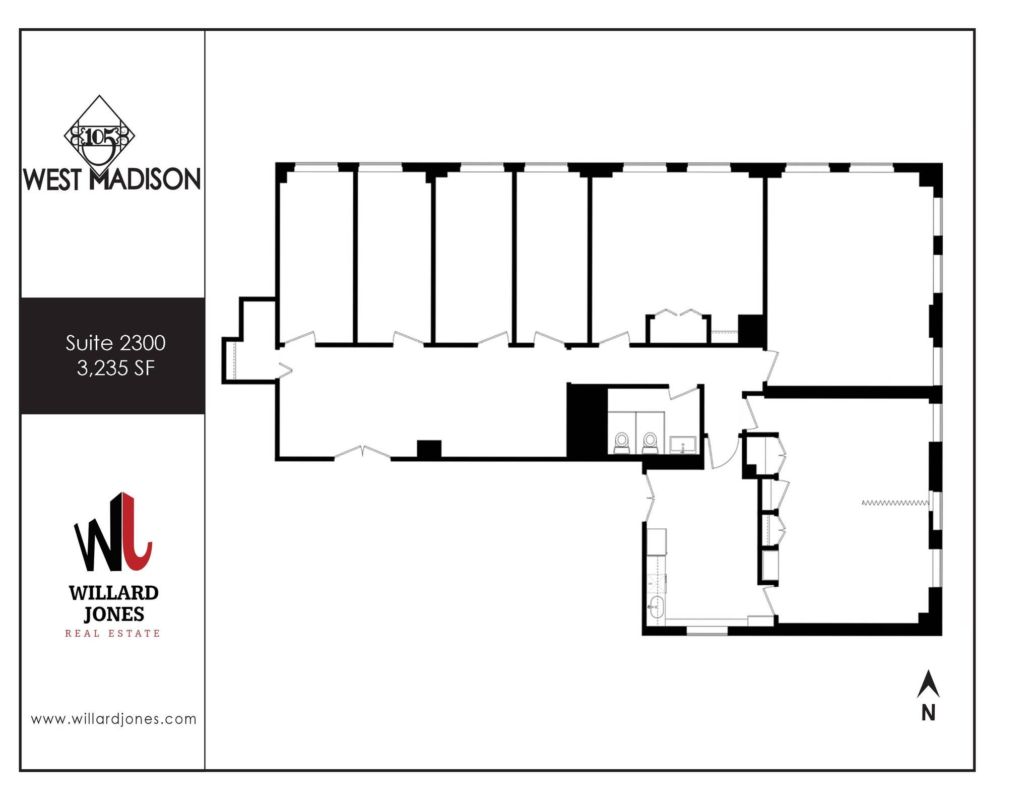 105 W Madison St, Chicago, IL en alquiler Plano de la planta- Imagen 1 de 1