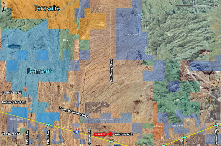 Sun Valley Parkway & Van Buren Street, Buckeye, AZ en venta - Vista aérea - Imagen 3 de 4