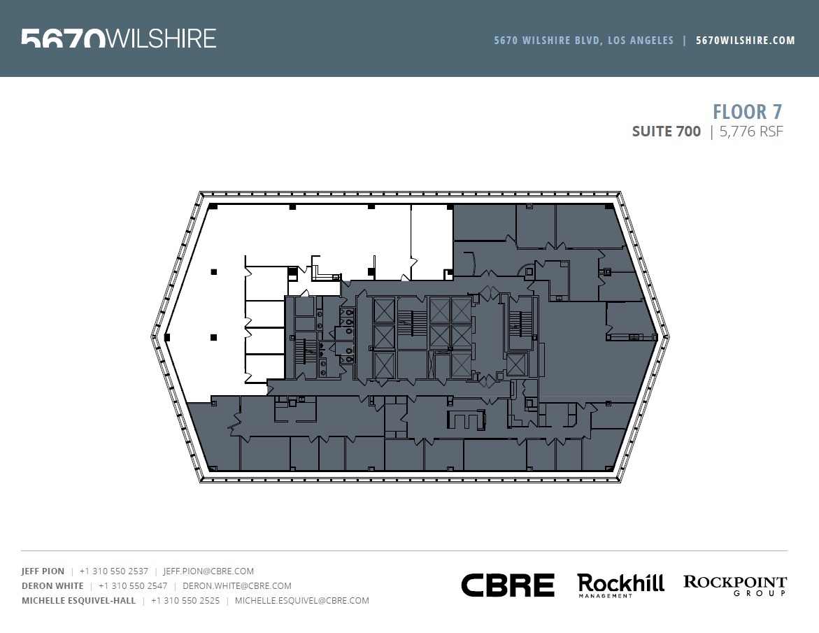 5670 Wilshire Blvd, Los Angeles, CA en alquiler Plano de la planta- Imagen 1 de 1