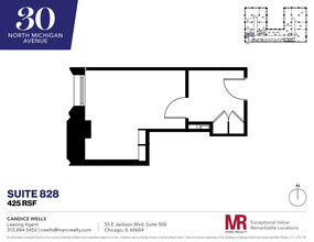 30 N Michigan Ave, Chicago, IL en alquiler Plano de la planta- Imagen 1 de 4