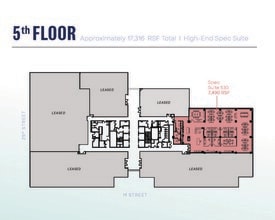 2445 M St NW, Washington, DC en alquiler Plano de la planta- Imagen 1 de 2