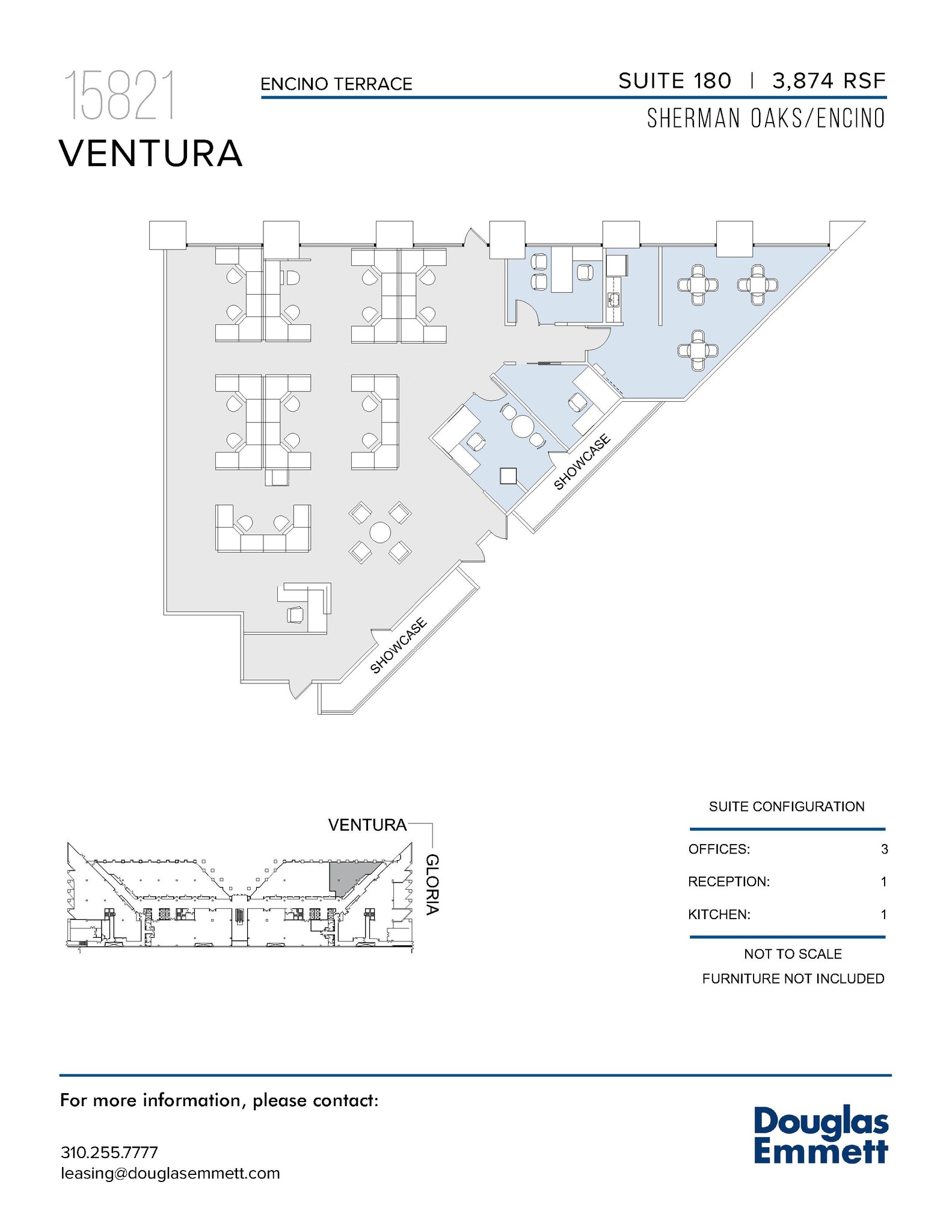 15821 Ventura Blvd, Encino, CA en alquiler Plano de la planta- Imagen 1 de 1