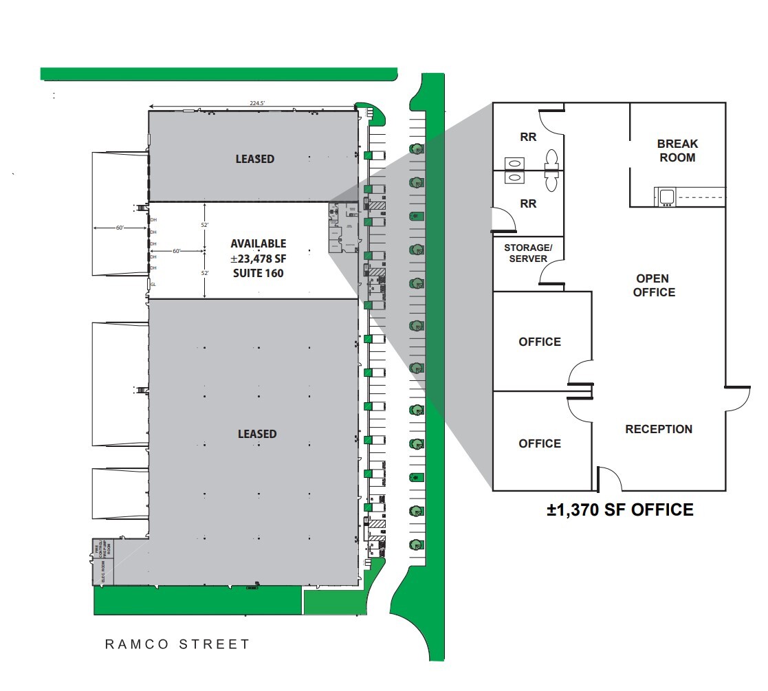 3115 Ramco St, West Sacramento, CA en alquiler Plano de la planta- Imagen 1 de 1