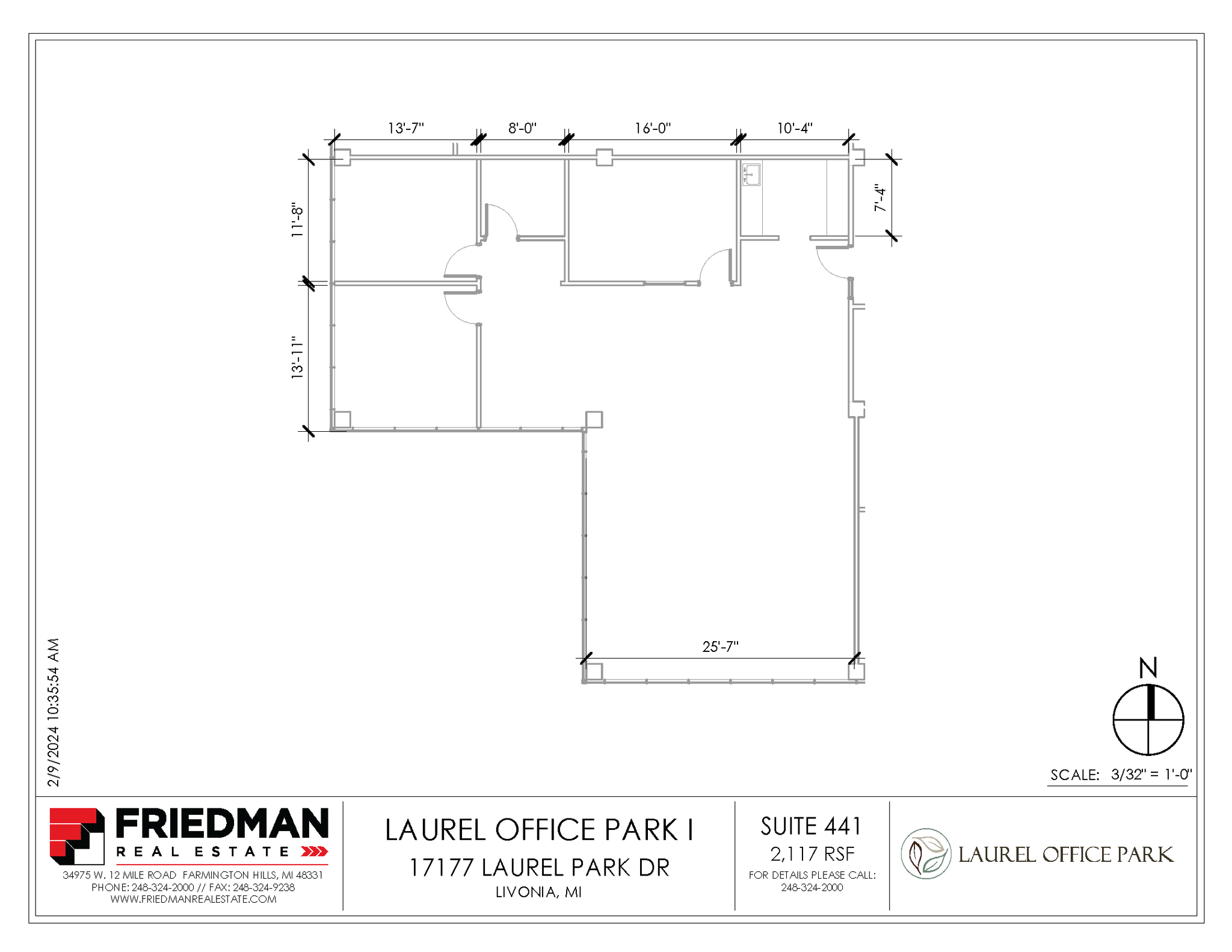 17177 N Laurel Park Dr, Livonia, MI en alquiler Plano de la planta- Imagen 1 de 2