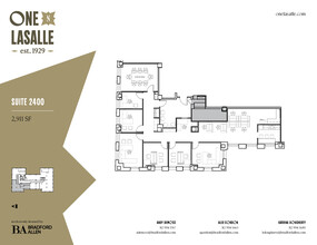 1 N La Salle St, Chicago, IL en alquiler Plano de la planta- Imagen 1 de 3