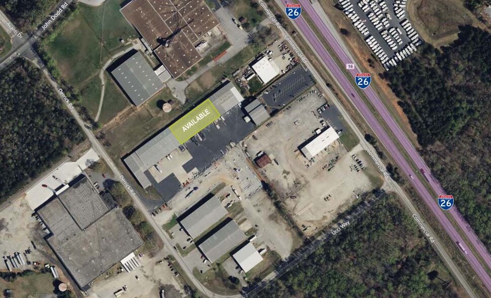 110 Commercial Dr, Spartanburg, SC en alquiler - Vista aérea - Imagen 2 de 11