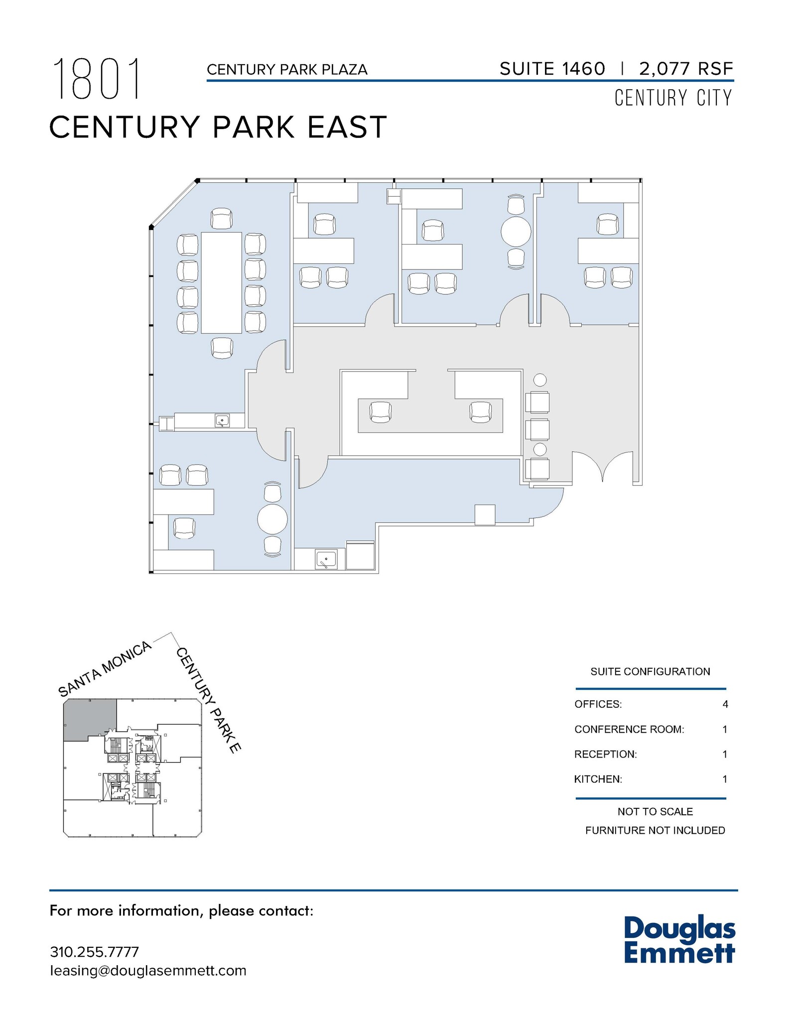 1801 Century Park E, Los Angeles, CA en alquiler Plano de la planta- Imagen 1 de 1