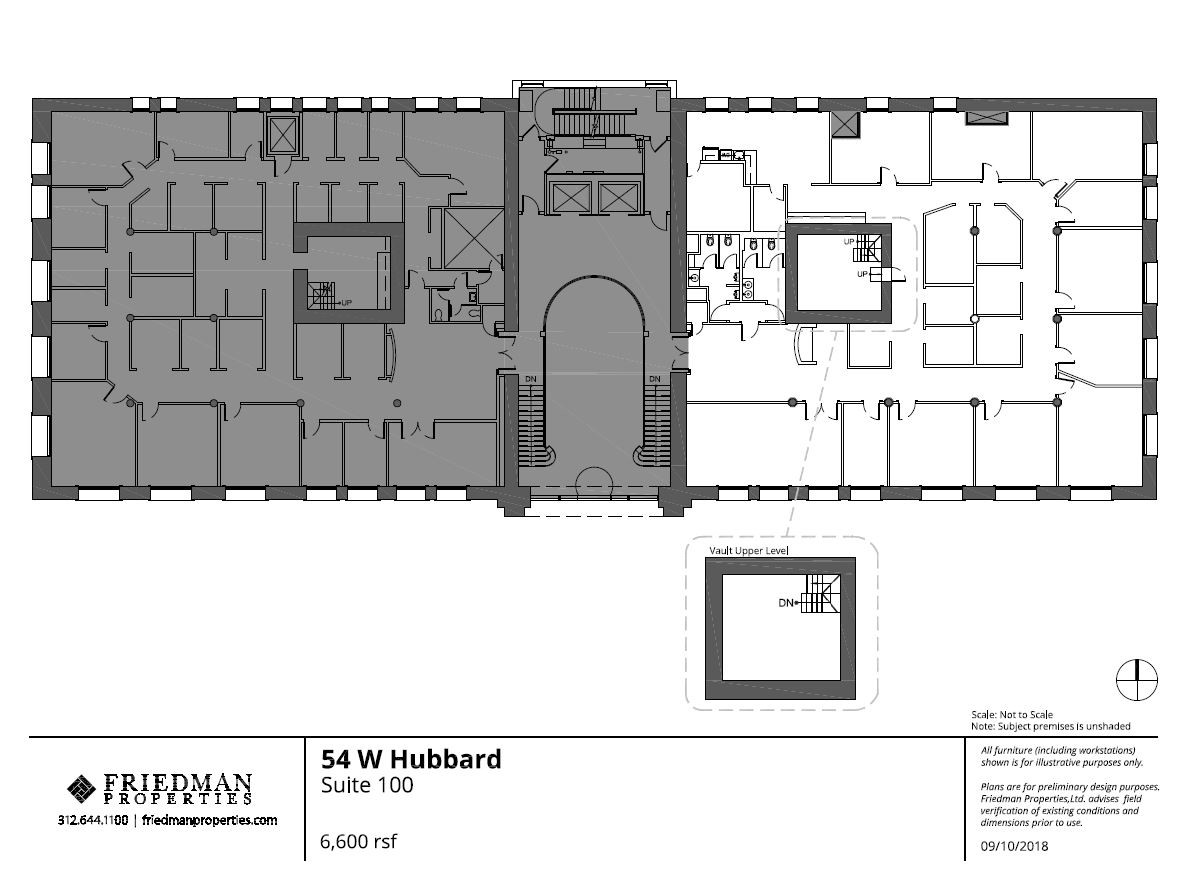 54 W Hubbard St, Chicago, IL en alquiler Plano de la planta- Imagen 1 de 6