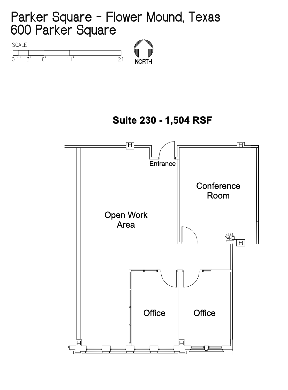 300-900 Parker Sq, Flower Mound, TX en alquiler Plano de la planta- Imagen 1 de 7