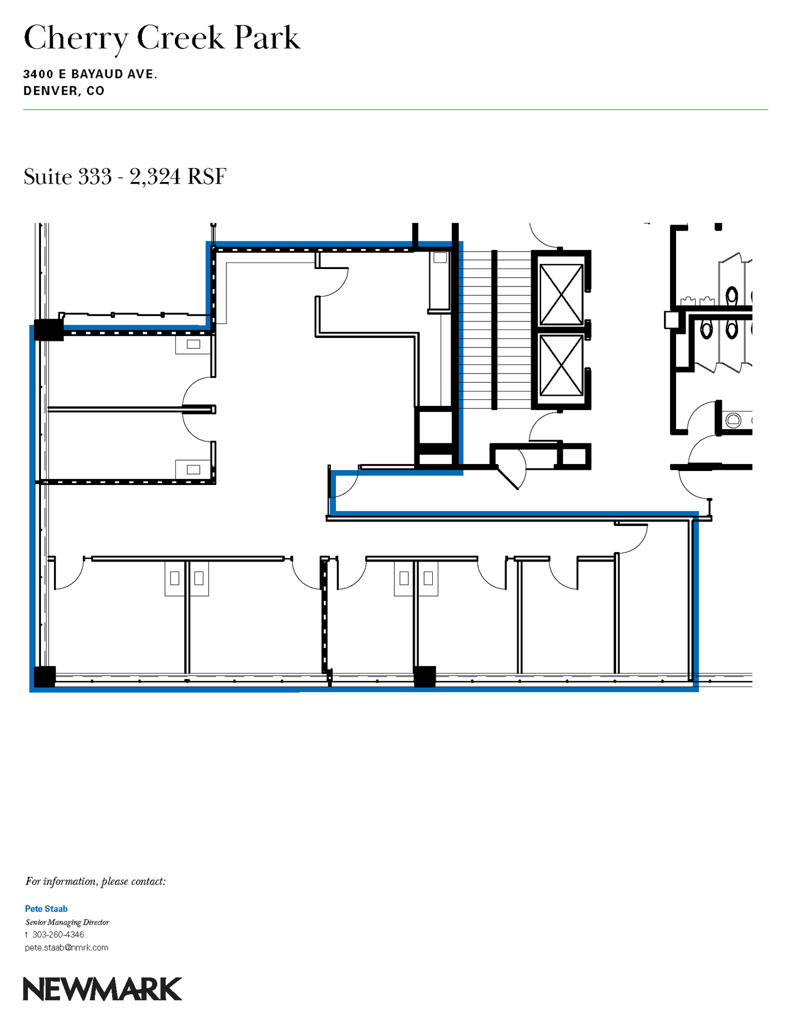 3400 E Bayaud Ave, Denver, CO en alquiler Plano de la planta- Imagen 1 de 1