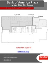 401 E Las Olas Blvd, Fort Lauderdale, FL en alquiler Plano de la planta- Imagen 2 de 2