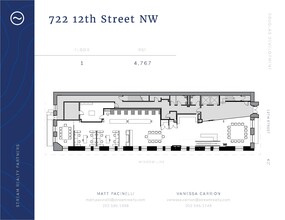 722 12th St NW, Washington, DC en alquiler Plano de la planta- Imagen 1 de 1