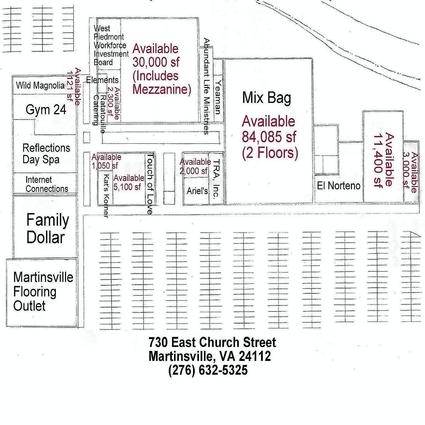 730 E Church St, Martinsville, VA en alquiler - Plano del sitio - Imagen 2 de 4