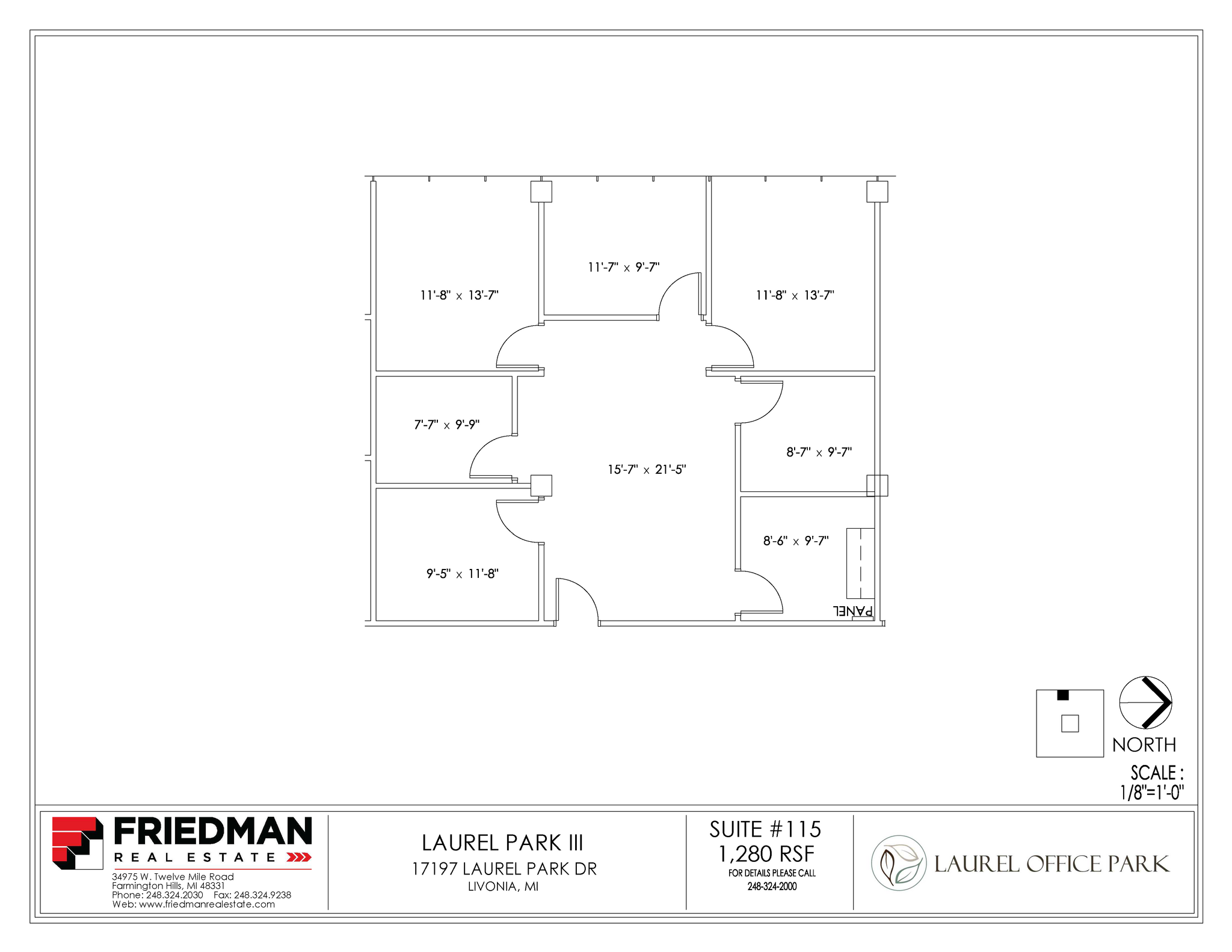 17197 N Laurel Park Dr, Livonia, MI en alquiler Plano de la planta- Imagen 1 de 3