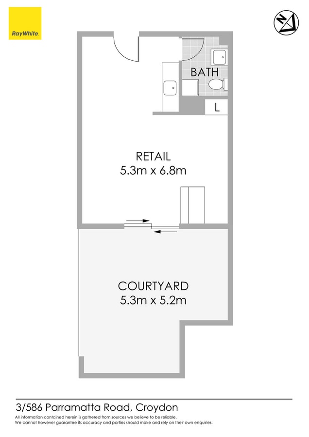 586 Parramatta Rd, Croydon, NSW 2132 - Unidad 3 - - Plano de la planta - Image 1 of 5