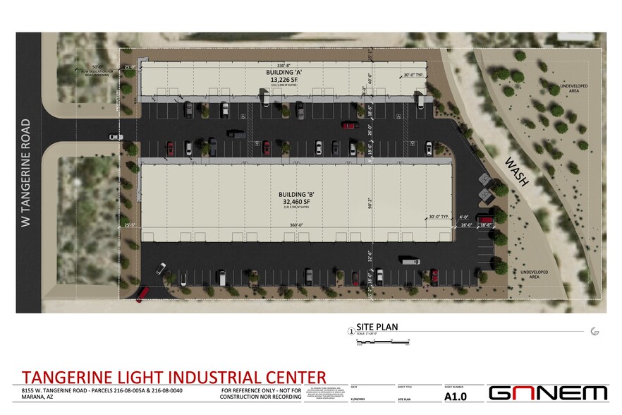 8155 Tangerine rd, Marana, AZ en venta - Plano del sitio - Imagen 1 de 5