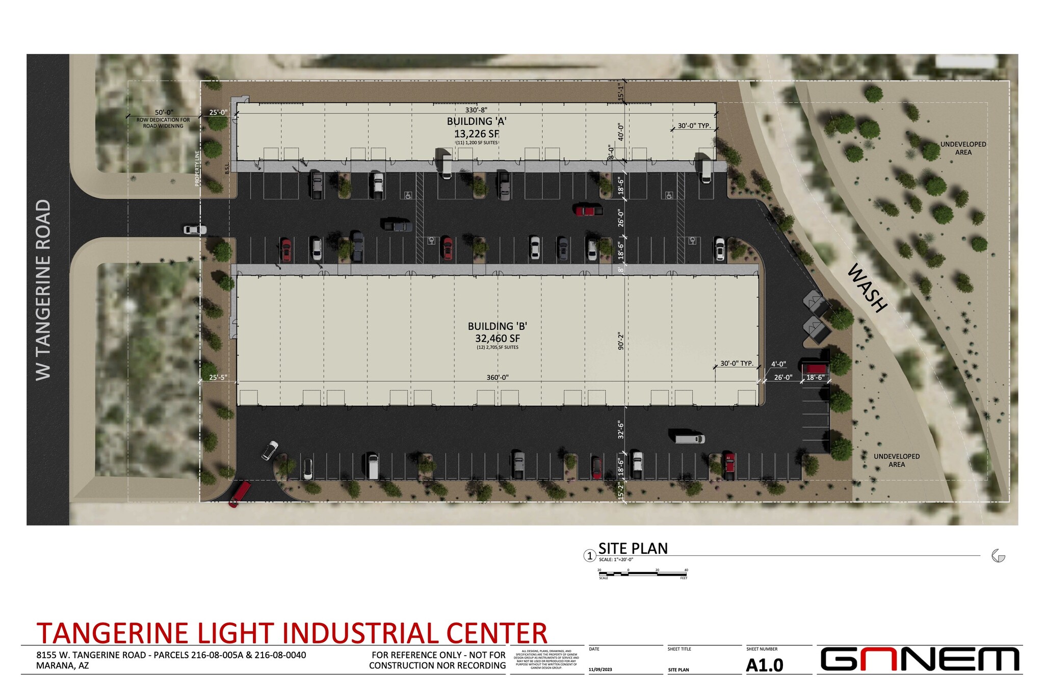 8155 Tangerine rd, Marana, AZ en venta Plano del sitio- Imagen 1 de 6