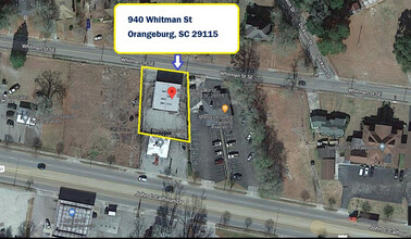 940 Whitman St, Orangeburg, SC - VISTA AÉREA  vista de mapa