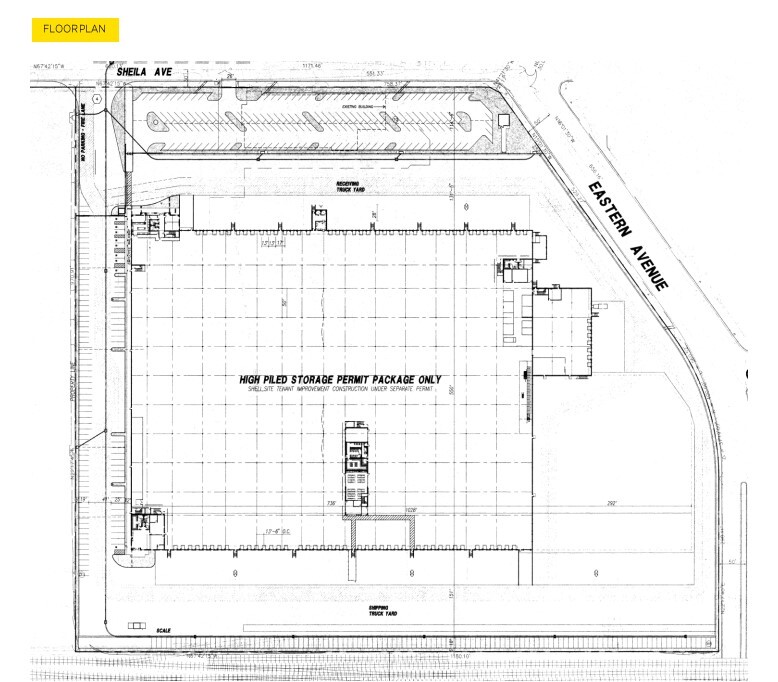 5500 Sheila St, Commerce, CA en alquiler Plano de la planta- Imagen 1 de 1