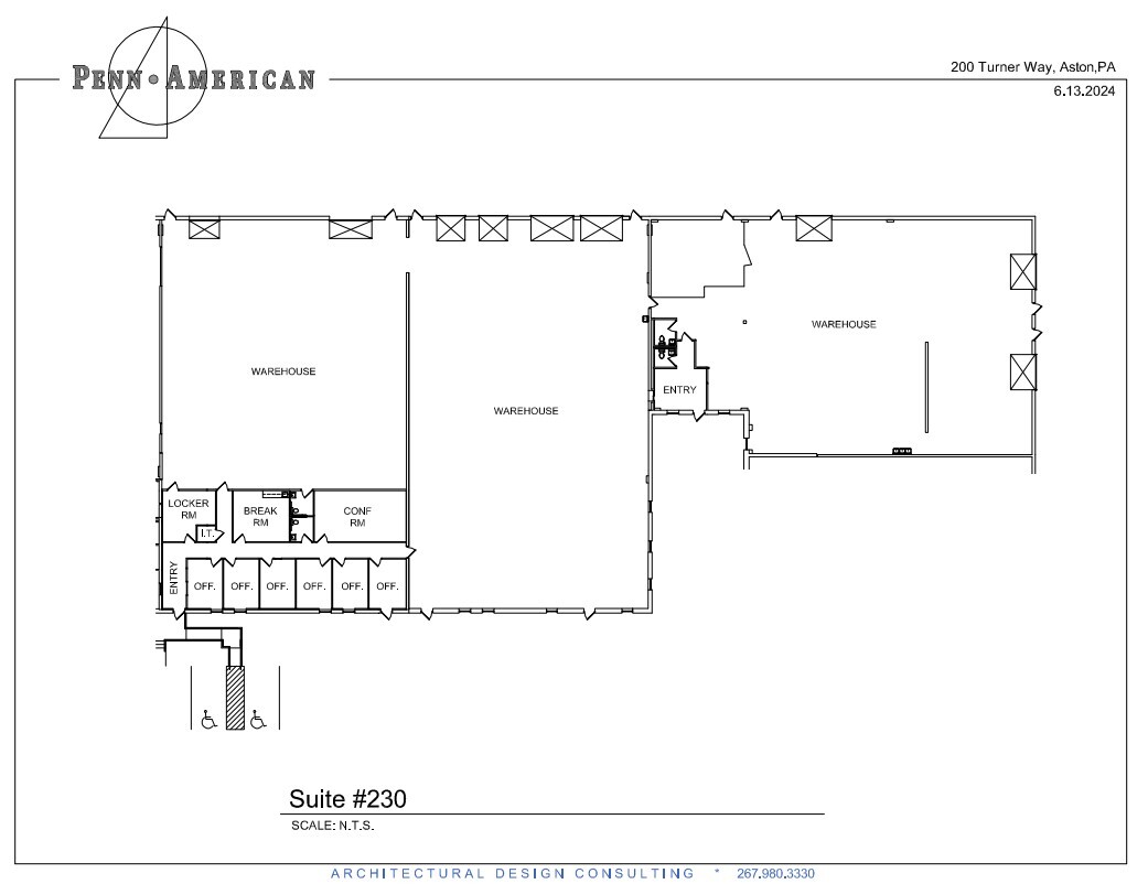 200-240 Turner Industrial Way, Aston, PA en alquiler Plano de la planta- Imagen 1 de 1