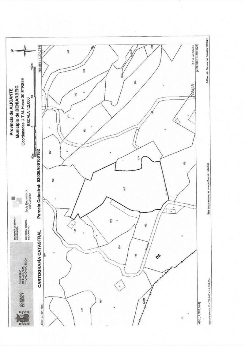 Terreno en Alicante en venta Plano de la planta- Imagen 1 de 5