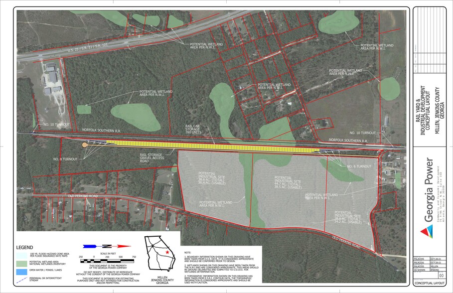 Old Perkins Road, Millen, GA en venta - Plano del sitio - Imagen 3 de 3