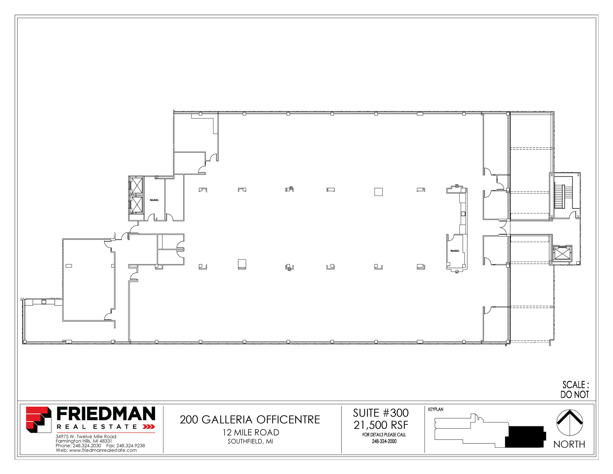 200 Galleria Officentre, Southfield, MI en venta Plano de la planta- Imagen 1 de 2