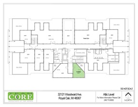 32121 Woodward Ave, Royal Oak, MI en alquiler Plano de la planta- Imagen 1 de 1