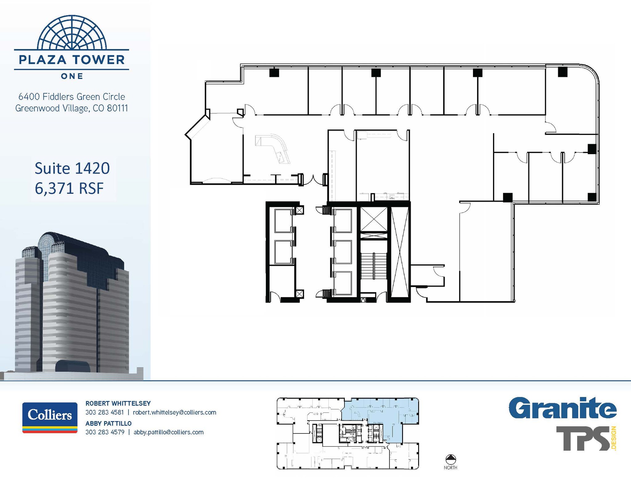 6400 S Fiddlers Green Cir, Greenwood Village, CO en alquiler Plano de la planta- Imagen 1 de 1