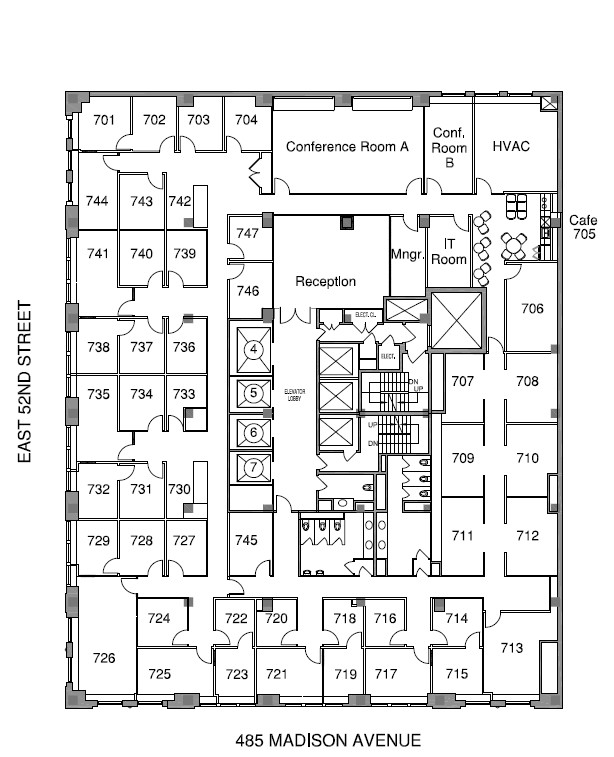 485 Madison Ave, New York, NY en alquiler Plano de la planta- Imagen 1 de 1