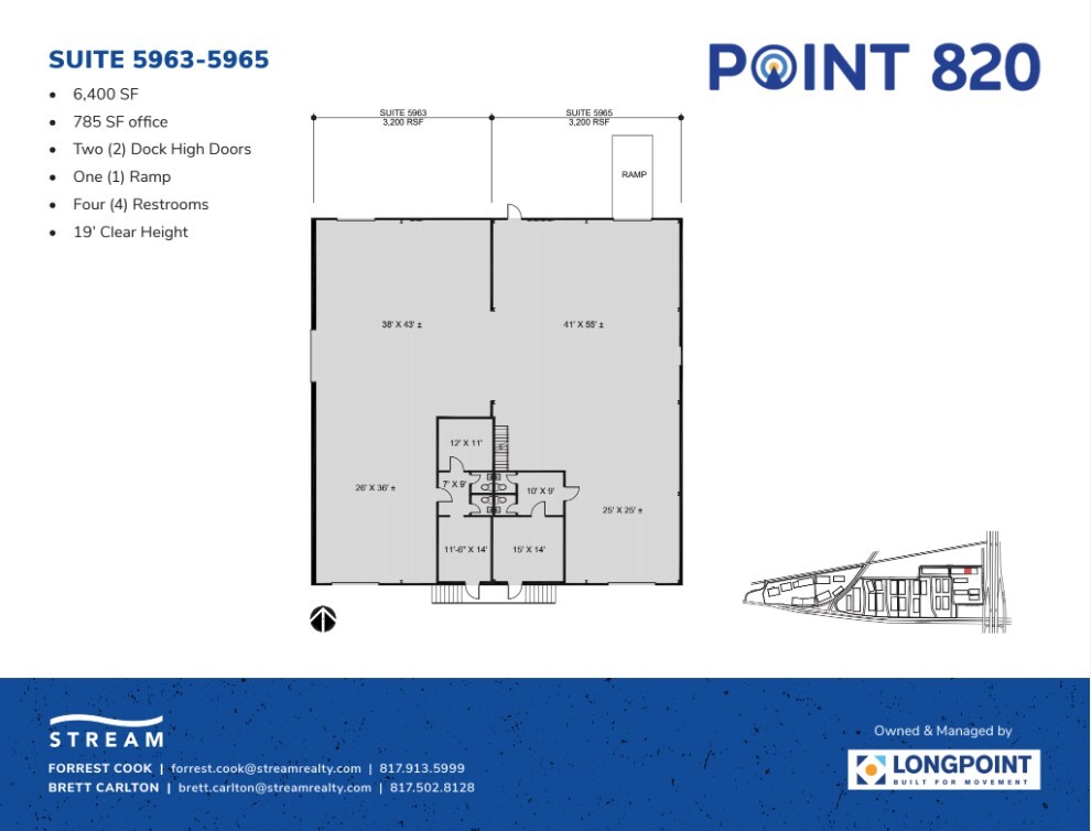 5721 E Rosedale St, Fort Worth, TX en alquiler Plano de la planta- Imagen 1 de 1