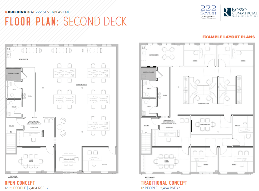 222 Severn Ave, Annapolis, MD en alquiler Plano de la planta- Imagen 1 de 1