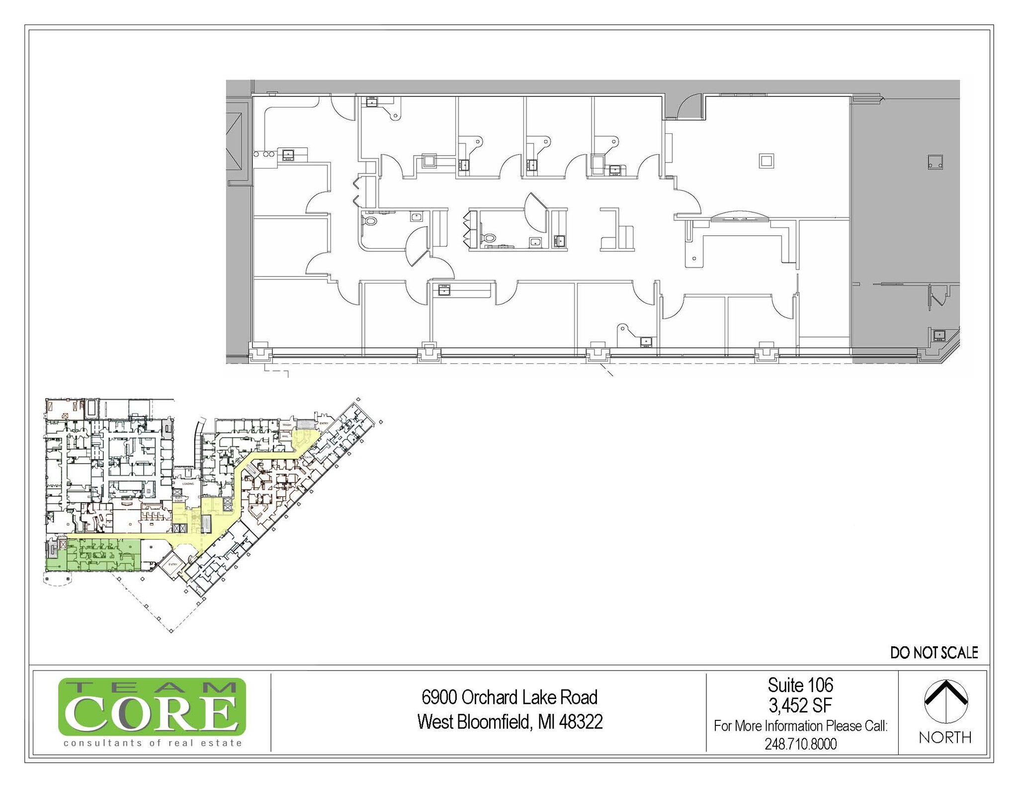 6900 Orchard Lake Rd, West Bloomfield, MI en alquiler Plano de la planta- Imagen 1 de 1