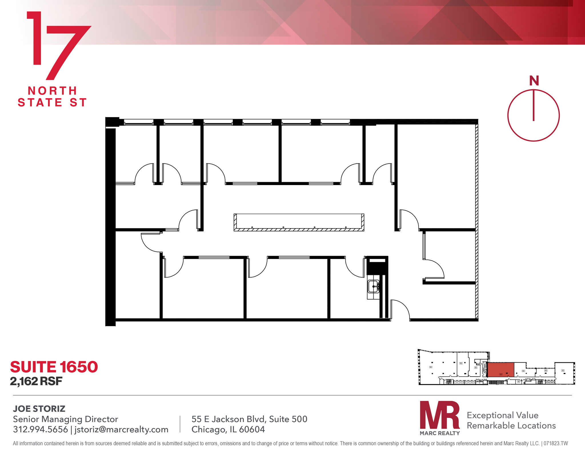 17 N State St, Chicago, IL en alquiler Plano de la planta- Imagen 1 de 8