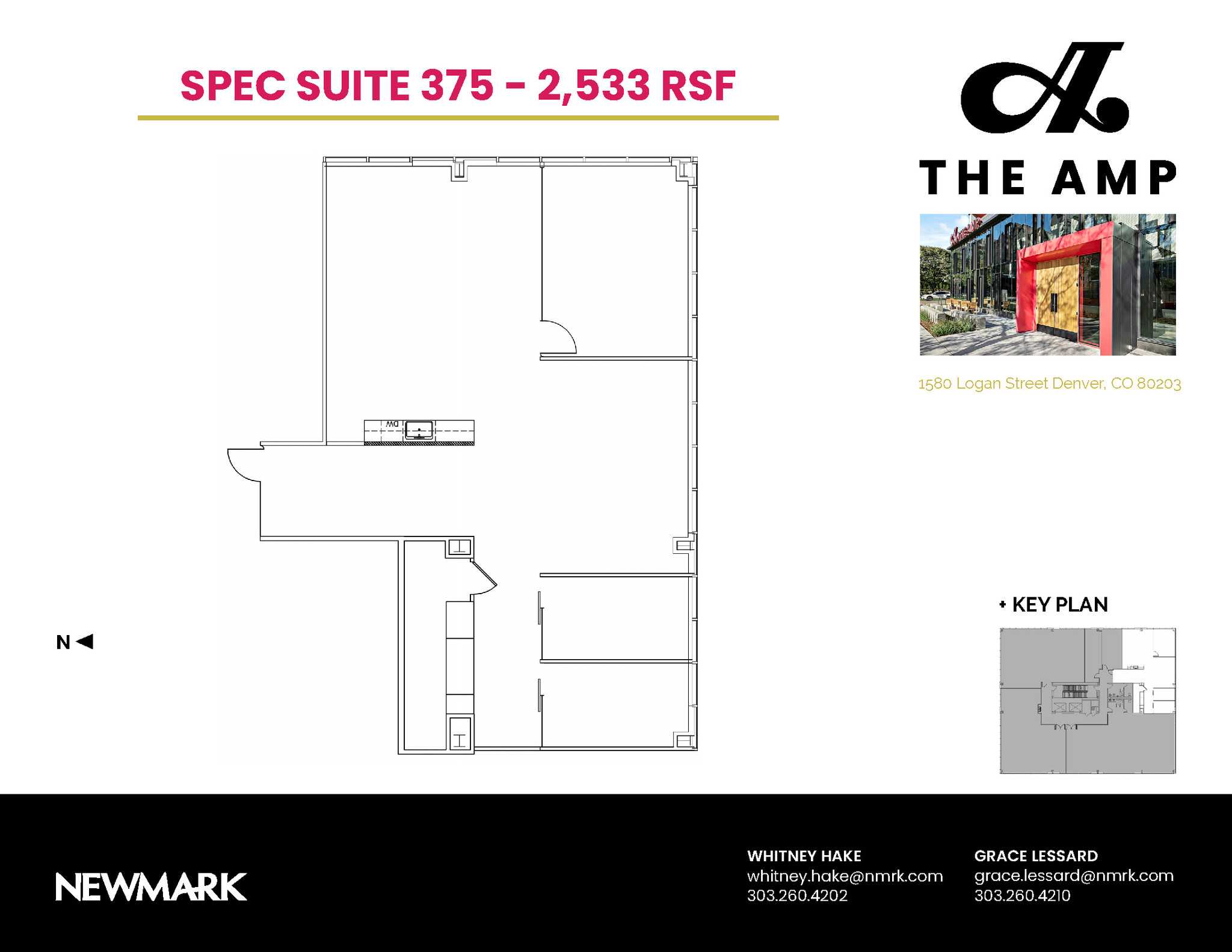 1580 N Logan St, Denver, CO en alquiler Plano de la planta- Imagen 1 de 1