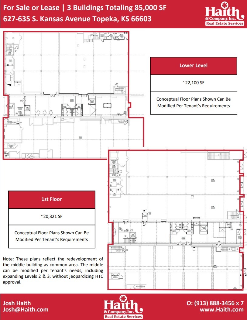 627-635 S Kansas Ave, Topeka, KS en venta Plano de la planta- Imagen 1 de 1