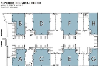 4116 E Superior Ave, Phoenix, AZ en alquiler Plano del sitio- Imagen 1 de 1