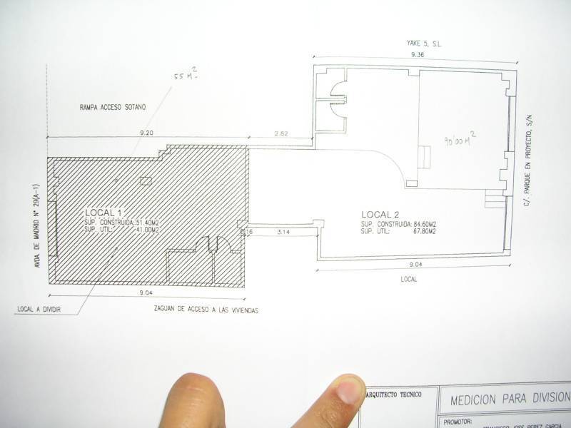 Local en Crevillent en venta Plano de la planta- Imagen 1 de 4